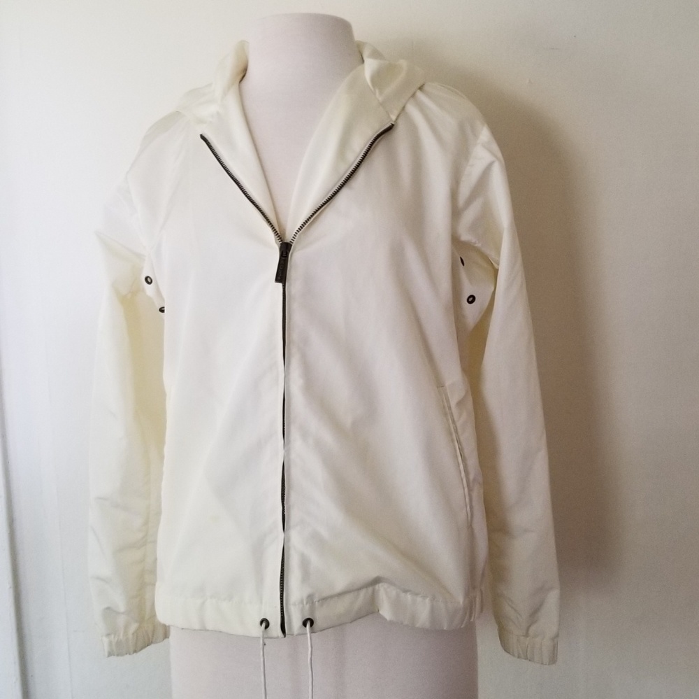 Kors by Michael Kors White Hooded Windbreaker